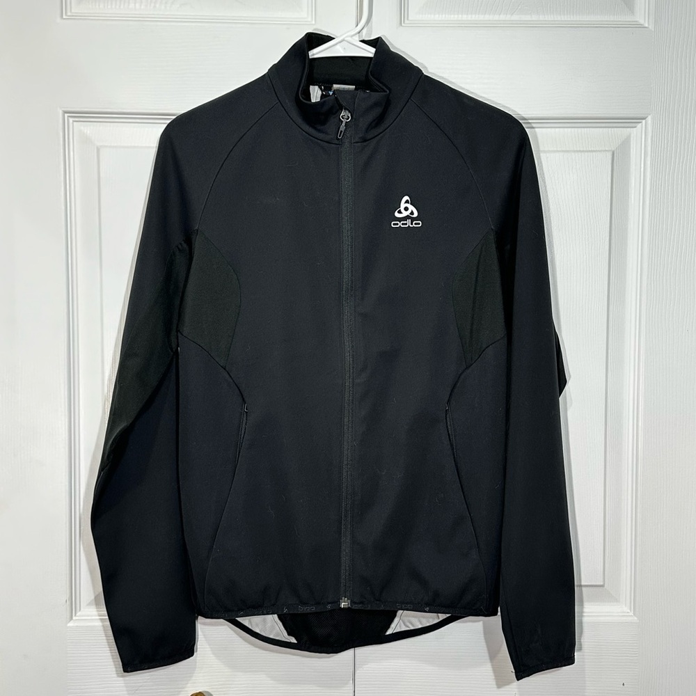 Odlo Black Logic Windproof Lightweight Running Training Jacket Size Small Women